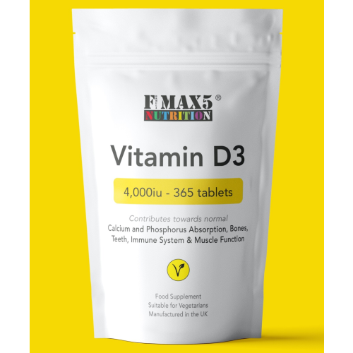 Vitamin D 4000IU Tablets | 365 Vitamin D3 Supplements | High Strength 2