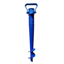 (As show, One size) Blue 2 Pcs Umbrella Stands Umbrella Stand for Beach Sand or Earth Umbrella Stands, Propeller Beach Umbrella Stands Screw in Sand, Umbrella Stand for G