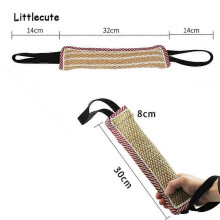 (As show, One size) Dog Training Bite Pillow Jute Bite Toy Durable Dog Tug Toy Dog Bite Sleeve Stick Training Equipment for Interactive Puppy Play at Home