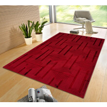 (Red (Luna), 60 x 110cm ) Rug for Living Room Bedroom Hall Runner Carpet Mat