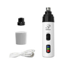 (As show, One size) Pet Supplies Pet Nail Polisher for Dogs Electric Manicure Device USB Charging Nail Clipper Cat Teddy Nail Scissors Cleaning Supplies