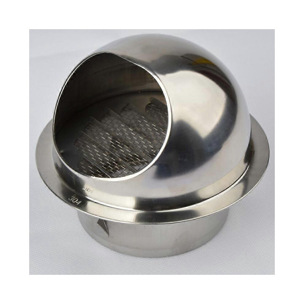 (As Show, One Size) One-Piece Round Ventilation Grille With Stainless Steel Grille Round Ventilation Grille 100 Mm 4704245283827