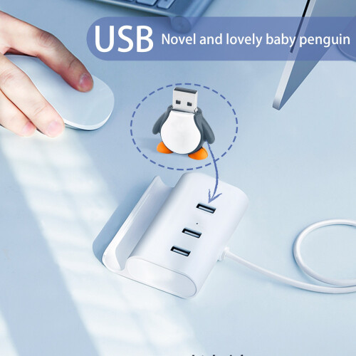 16GB Χαριτωμένο μωρό πιγκουίνος με USB 2.0 Flash Drive δεδομένων - Ασπρόμαυρο 2