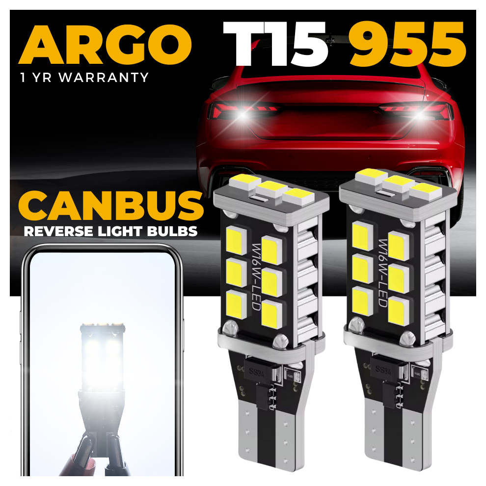 T15 W16w Reverse 921 955 Led Car Bulbs Xenon Canbus Error Light/White 30849945