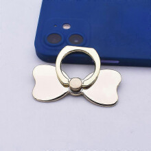 (As show, One size) 2pcs Gold Mobile Phone Holder with Metal Ring for Mobile Phone, 360 Degree