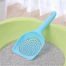 (As show, One size) 2pcs Blue Reusable Plastic Cat Litter Scoop Thickened Large Cat Litter Scoop Pet Poop Cleaning Tools Pet Supplies