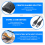 Comutador USB KVM HUB 3.0 Seletor de comutador para teclado de PC, mouse, impressora, 1 compartilhamento, 2 dispositivos 5
