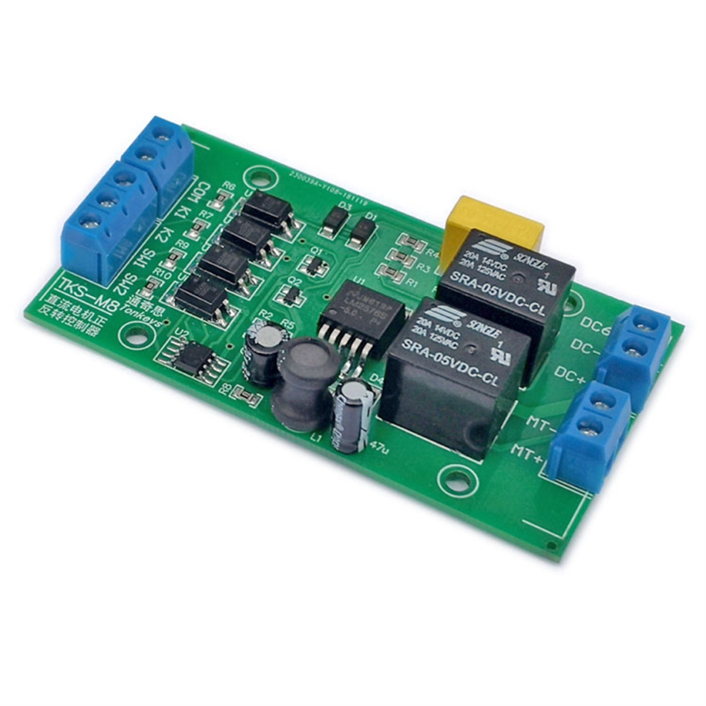Controlador De Motor De Cc De 6 V, 12 V Y 24 V, De Avance Y Retroceso, 20 A, Alta Corriente, Con Relé De LíMite, Placa De Control De ElevacióN P0-image