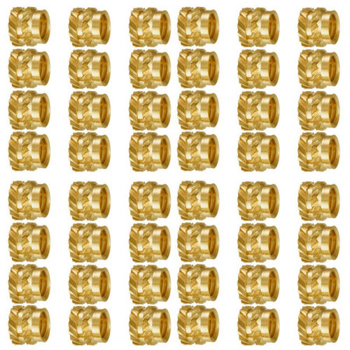 400Pcs M3 Thread Knurled Brass Threaded Heat Set Resistant Insert Embedment Nut,M3X5X4,For 3D Printer Voron 2.4 Etc 1