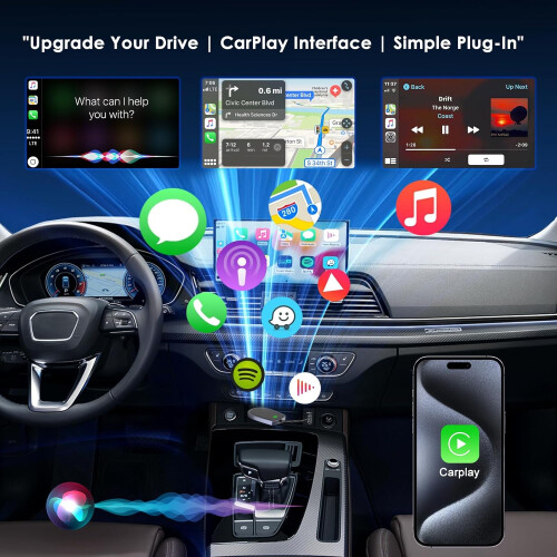Wireless CarPlay Adapter 2-in-1 Android Auto Wireless Adapte 1