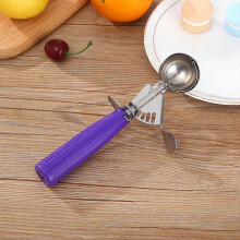 (As show, One size) Violte (4cmIce Cream Scoops, Stainless Steel Cookie Scoop With Cake Trigger, Thanksgiving Gift For Kids And Families: Kitchen & Dining