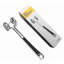 (As show, One size) Meat tenderizer - professional tool - kitchen utensil - stainless steel blades