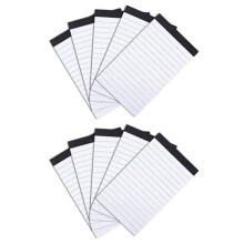 10 stuks handgeschreven notitieboek met lijntjes, mini pocketvulling, A7 memoboekje met 30 vellen, gelinieerd, kantoorbenodigdheden