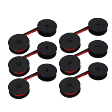 6-pack typemachinelint met dubbele spoel, rood en zwart, vervangingspakket voor de meeste