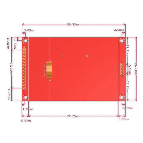 Módulo LCD SPI de 3,2 polegadas RGB 65K cores 240x320 TFT ILI9341 ocupa pelo menos 4 IO 3,3 V (com Touch MSP3218) 2