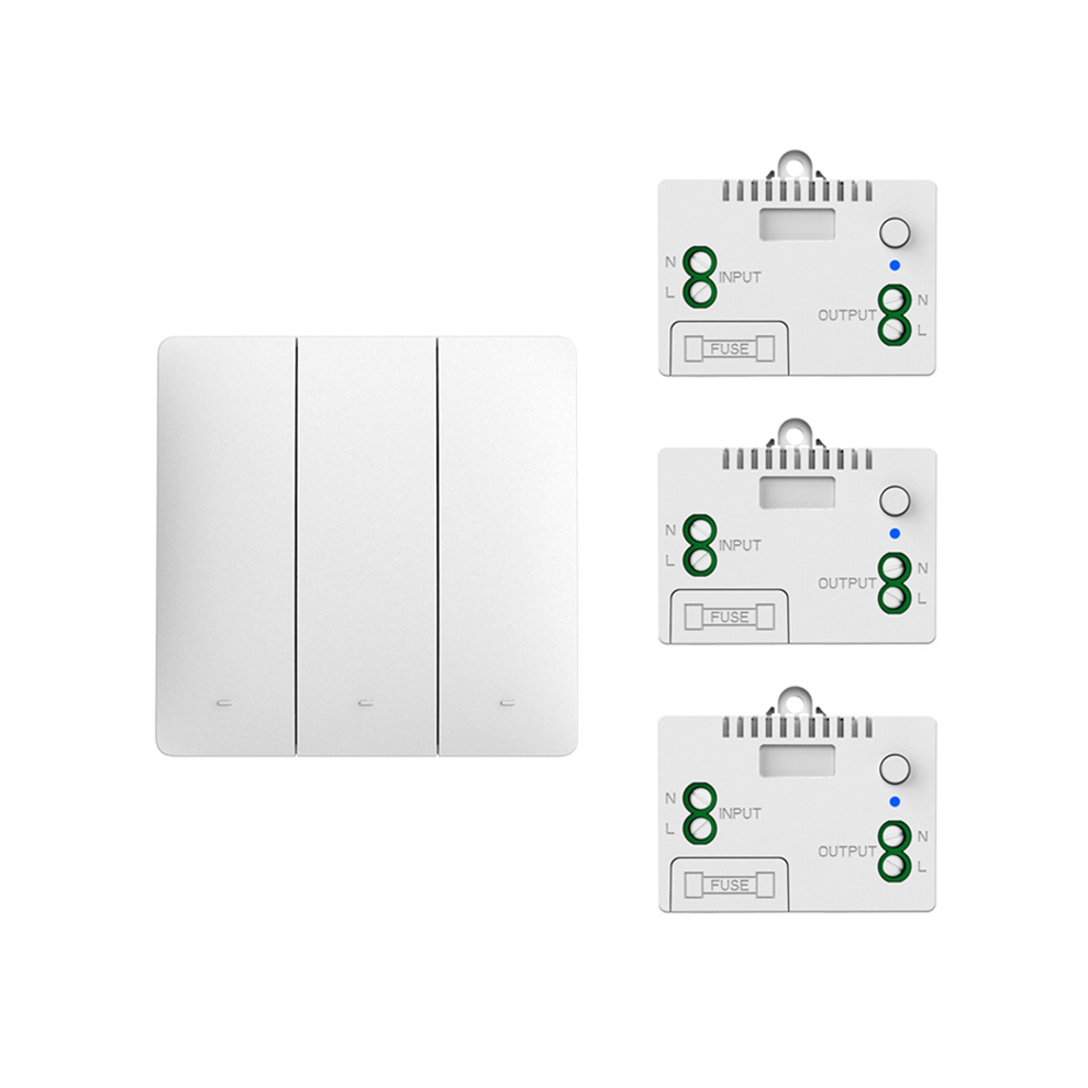 Self-Pow Wall Light Wireless Switch Self-Powered Remote Control No Battery Wire IP54 Waterproof Indoor-image-OPC-PHNXYQV-NEW