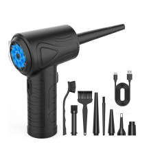 Espanador de ar comprimido para teclado de computador 51000 RPM Carregamento USB Limpador de carro elétrico sem fio Soprador sem fio