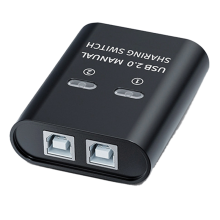 USB-switch 2-poorts handmatige hub Twee computers delen U-schijfprinterapparaat in één uit USB 2.0-sharer