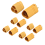 ζεύγη MT60 3,5 χιλ. 3-wire 3-pole Connector Set για RC ESC σε αρσενικό και θηλυκό βύσμα κινητήρα 4