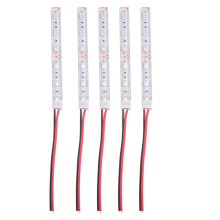 5 peças 10 cm à prova d'água vermelho 5050 luzes de tira LED DC 12 V caravana barco carro