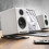 Support de bureau pour enceintes actives YU4 et similaires, blanc 8