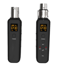 Conversor de microfone sem fio UHF XLR Transmissor Receptor para adaptador de guitarra 540-590 MHz