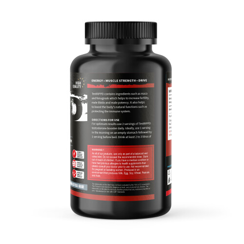 Rippd TestoFuel 60 Caps Testosterone Booster Muscle Strength Libido 2