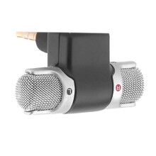 Microfone mini jack de 3,5 mm estéreo portátil para gravação de telefone e smartphone