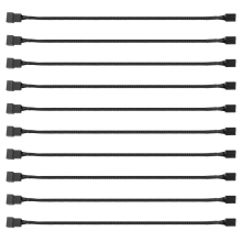 10 STÜCKE 4-polige PWM-Lüfterverlängerungskabel-Anschlussgehäuse Stecker auf Buchse Verlängerungskabel Kompatibel mit Pin/3Pin