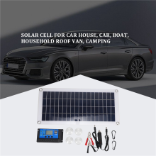 10W flexibilné solárne panely pre auto, obytný automobil, loď, dom, strešnú dodávku, kempingovú batériu, 50A riadiaci modul