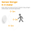 PIR Motion Sensor LED Night Light USB Rechargeable Dimmable Lamp for Cabinet Wireless Closet -White 9