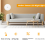 PIR Motion Sensor LED Night Light USB Rechargeable Dimmable Lamp for Cabinet Wireless Closet -White 8
