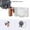 Multi-Function Camera Cage Left/Right Side Handle for Photo Expand Wooden Grip Cold Shoe Mic Video Light 8