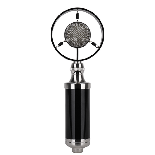 Professional Condenser Wired Vintage Recording Studio Microphone for Live Broadcast Black 1