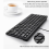 Compact Wired Keyboard USB - Ultra-Thin for PC Mini Gaming Black 5