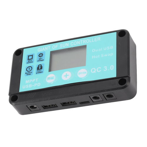 Controlador de carga solar MPPT QC3.0 com proteção múltipla e tela LCD (30A) 1