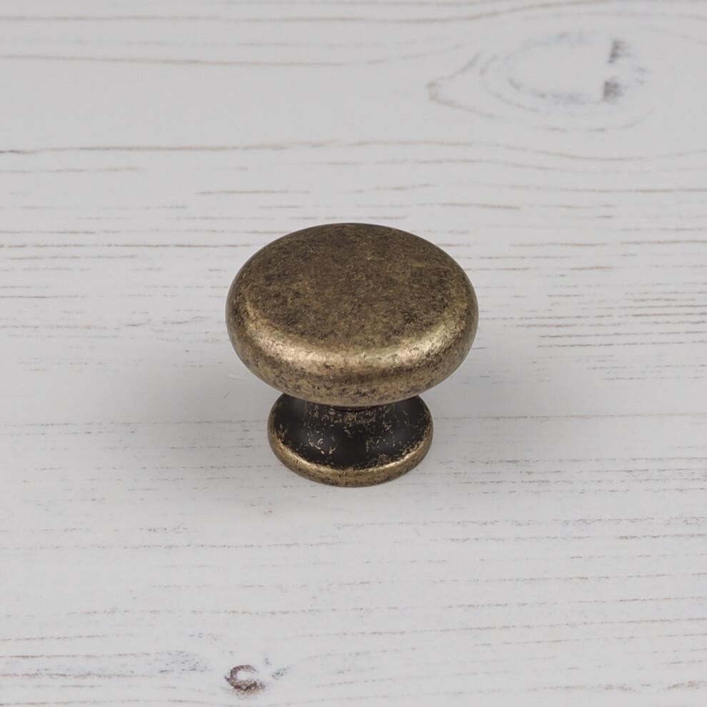 (35Mm Knob) Antique Brass Cupboard Handle Gold Cup Pull & Knob 5060796708295