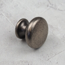 Antique Pewter Kitchen Cabinet Round Knob
