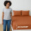 (Rust, King 152 x 200 cm) 2 Stripe Fitted Sheets Set - Extra Deep 40cm - Super Soft and Durable - Ideal for All Bed Sizes 1