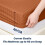 (Rust, King 152 x 200 cm) 2 Stripe Fitted Sheets Set - Extra Deep 40cm - Super Soft and Durable - Ideal for All Bed Sizes 4