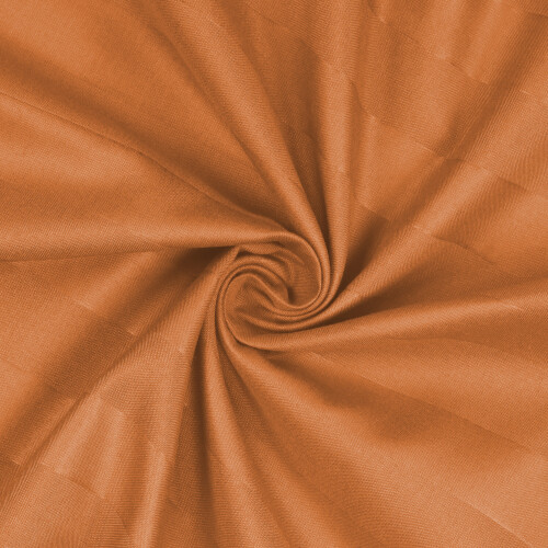 (Rust, Pillow Case Pair) 2 Stripe Fitted Sheets Set - Extra Deep 40cm - Super Soft and Durable - Ideal for All Bed Sizes 2
