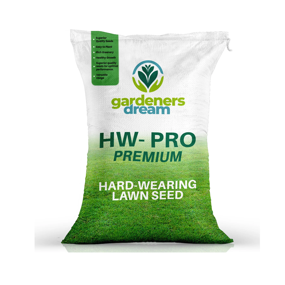 Gardeners Dream 2Kg Hard-Wearing Premium Tough Back Garden Lawn Grass Seed