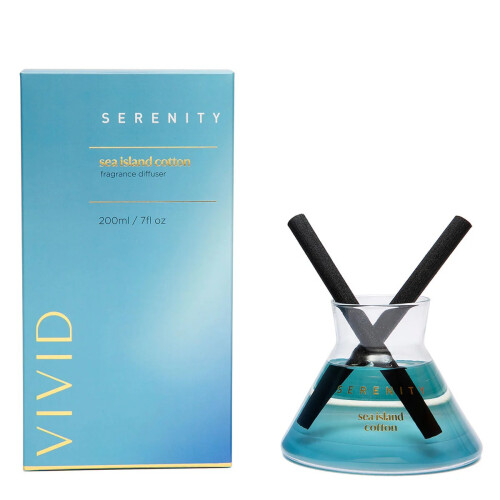 Serenity Vivid Range Reed Diffuser - Sea Island Cotton