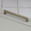 (160mm Handle) Antique Brass Kitchen Handle Gold Block Square 4