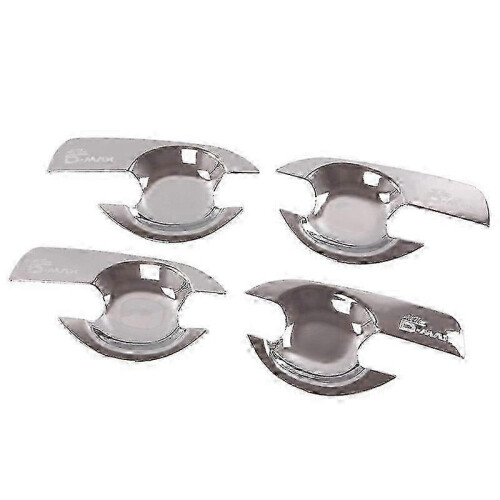 4Pcs/Set ABS Chrome Car Door Handle Bowl Cover for Certain Brand D-MAX 2012-2018