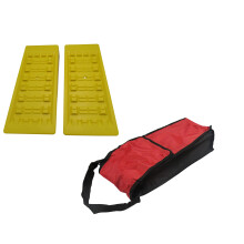 SFZZIEMLUB 8 Ton Motorhome Levelling Ramps - Pair with Bag, High-Density Plastic, Textured Grip Leveling Blocks