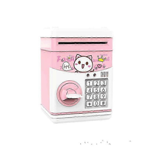 Automatic Electronic Money Box for Children - with Password - Pink