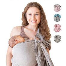 (As show, One size) Baby Strap (Grey) - Cotton and linen baby straps suitable for newborns and toddlers