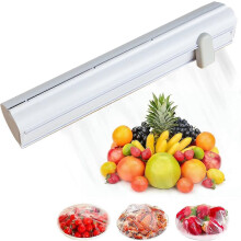 (As show, One size) Cling Film Dispenser, Cling Film Perfect Cutter, Cling Film Dispenser, Aluminum Foil Dispenser, Cling Film Cutter, for Cling Film, Tin Foil (37*6cm)