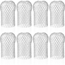 (As show, One size) 8 Pack Aluminum Gutter Strainer, Flexible and Durable Gutter Strainers for Home Eave Downspout Against Leaves